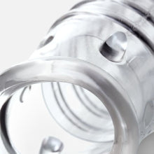 Manșon pentru penis A-TOYS Dond, pentru îngroșare și stimulare intensă, texturat, cu striații, transparent, 14.5 cm