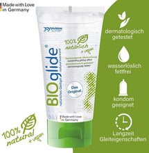 Lubrifiant natural BIOglide Natural, pe baza de apa, 40 ml