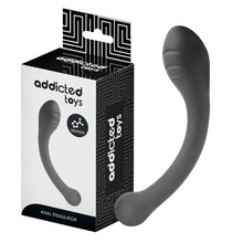 Plug anal ADDICTED TOYS Anal Stimulator, lungime 18 cm, diametre 1.4 - 3.6 cm, din silicon flexibil, negru