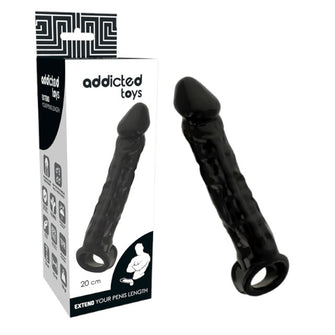 Manson ADDICTED TOYS - DONG, pentru extensia penisului, negru, 20 cm