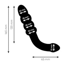 Plug anal ADDICTED TOYS Dual Ended Massager, lungime 16.5 cm, diametre 2.3 - 3 cm, din silicon flexibil, negru