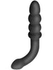Plug anal ADDICTED TOYS Dual Ended Massager, lungime 16.5 cm, diametre 2.3 - 3 cm, din silicon flexibil, negru
