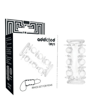 Manson ADDICTED TOYS - RINGS, pentru stimulare intensa si ingrosare, transparent