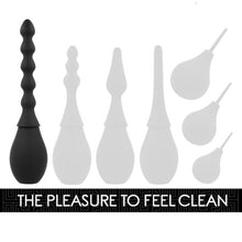 Duș anal ADDICTED TOYS Travel Cleaner Model 2, capacitate 160 ml, compact și ușor de folosit, din silicon moale, negru