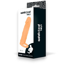 Manșon pentru penis ADDICTED TOYS Extend Your Penis Length, pentru extensia și îngroșarea penisului, 18 cm, culoarea pielii