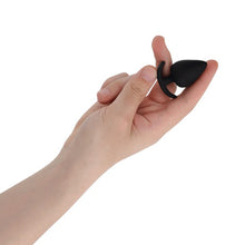 Plug anal ADDICTED TOYS Anal Plug S, lungime 5.3 cm, diametru 2.7 cm, din silicon, negru (mic)