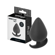 Plug anal ADDICTED TOYS Anal Plug S, lungime 5.3 cm, diametru 2.7 cm, din silicon, negru (mic)