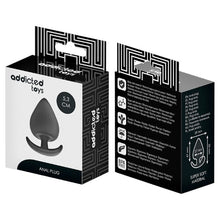 Plug anal ADDICTED TOYS Anal Plug S, lungime 5.3 cm, diametru 2.7 cm, din silicon, negru (mic)