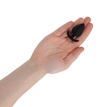Plug anal ADDICTED TOYS Anal Plug S, lungime 5.3 cm, diametru 2.7 cm, din silicon, negru (mic)