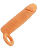 Manșon pentru penis ADDICTED TOYS Extend Your Penis Length, pentru extensia și îngroșarea penisului, 16 cm, culoarea pielii