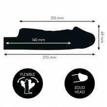 Manșon pentru penis ADDICTED TOYS Extend Your Penis Length M, pentru extensie și îngroșare, design cu puncte, 21 cm, transparent