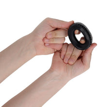 Inel pentru penis ADDICTED TOYS Extra Thick Cock Ring, design în formă de anvelopă, diametru 2.8 cm, negru