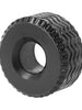 Inel pentru penis ADDICTED TOYS Extra Thick Cock Ring, design în formă de anvelopă, diametru 2.8 cm, negru