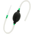 Duș anal cu tub de golire ADDICTED TOYS Travel Cleaner 3, din material flexibil și hipoalergenic, negru cu verde, 70 cm