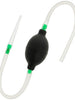 Duș anal cu tub de golire ADDICTED TOYS Travel Cleaner 3, din material flexibil și hipoalergenic, negru cu verde, 70 cm