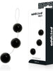 Bile anale ADDICTED TOYS Pleasure Balls, din material premium ABS, cu inel pentru extracție, lungime 15 cm, diametru 3.6 cm, culoare negru