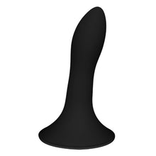 Dildo ADRIEN LASTIC HITSENS 5, din silicon, pentru penetrare vaginală sau anală, bază cu ventuză pentru fixare, lungime 12.9 cm, negru