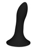 Dildo ADRIEN LASTIC HITSENS 5, din silicon, pentru penetrare vaginală sau anală, bază cu ventuză pentru fixare, lungime 12.9 cm, negru