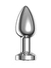Vibrator anal AFTERDARK Dimpor Vibrating Plug, 10 funcții de vibrație, lungime 10.2 cm, diametru 4.1 cm (mărime L), argintiu