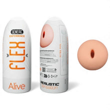 Masturbator manual ALIVE Flex Generic, interior cu texturi multiple, culoarea pielii, 16 cm