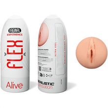 Masturbator manual ALIVE Flex Vaginal, texturat pentru simulare vaginală realistă, culoarea pielii, 16 cm