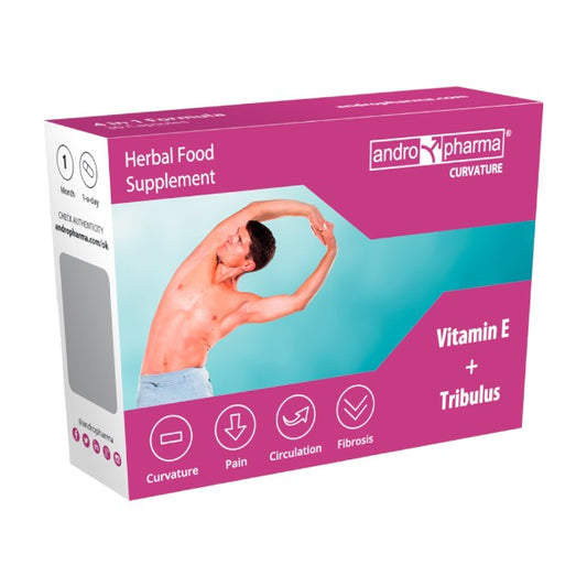 Capsule ANDROPHARMA Curvature, pentru îndreptarea penisului și susținerea sănătății sexuale masculine, 30 buc