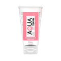 Lubrifiant cu aromă AQUA TRAVEL Strawberry Cream, pe bază de apă, cu gust delicios de căpșuni și frișcă, 50 ml