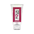 Lubrifiant cu aromă AQUA TRAVEL Wild Raspberry, pe bază de apă, cu gust delicios de zmeură sălbatică, 50 ml