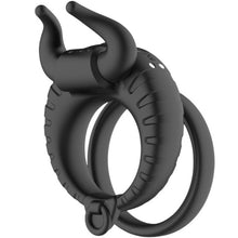 Inel vibrator pentru penis ARMONY Bull’s Passion, control prin telecomanda, 10 functii de vibratie, rezistent la apa, negru