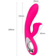 Vibrator rabbit ARMONY Daro, pentru stimulare clitoris și punctul G, 36 funcții de vibrație, rezistent la apă, roz