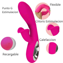 Vibrator rabbit ARMONY Daro, pentru stimulare clitoris și punctul G, 36 funcții de vibrație, rezistent la apă, roz