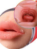 Masturbator manual dublu ARMONY Double Vagina & Mouth, simulare vaginală și orală realistă, din TPE, roșu