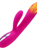 Vibrator rabbit ARMONY Flexible Heat Effect, cu funcție de încălzire, 10 funcții de vibrație, din silicon premium, roz
