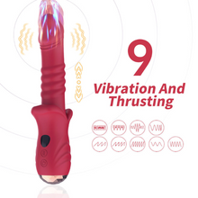 Vibrator ARMONY Point a Stimulating , cu funcție de penetrare automată, 9 funcții de vibrație, 9 funcții de penetrare, din silicon, roșu
