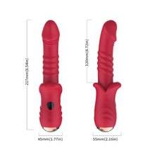 Vibrator ARMONY Point a Stimulating , cu funcție de penetrare automată, 9 funcții de vibrație, 9 funcții de penetrare, din silicon, roșu