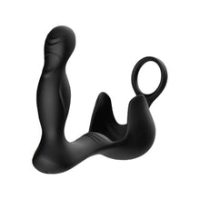 Vibrator anal și testicular ARMONY Surround, cu inel pentru penis și telecomandă, 3 funcții de rotație, 9 funcții de vibrație, negru