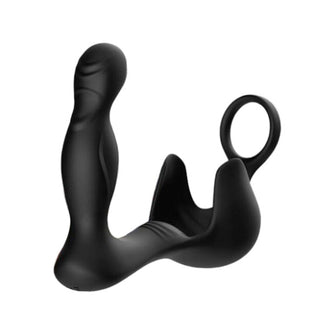 Vibrator anal și testicular ARMONY Surround, cu inel pentru penis și telecomandă, 3 funcții de rotație, 9 funcții de vibrație, negru