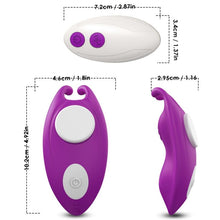 Vibrator pentru chilot ARMONY HoneyBee, cu telecomandă, design ergonomic, clips magnetic pentru fixare, 9 funcții de vibrație, mov, 10.2 cm