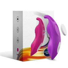 Vibrator pentru chilot ARMONY HoneyBee, cu telecomandă, design ergonomic, clips magnetic pentru fixare, 9 funcții de vibrație, mov, 10.2 cm