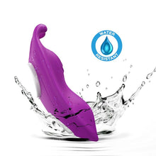 Vibrator pentru chilot ARMONY HoneyBee, cu telecomandă, design ergonomic, clips magnetic pentru fixare, 9 funcții de vibrație, mov, 10.2 cm