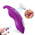 Vibrator pentru chilot ARMONY HoneyBee, cu telecomandă, design ergonomic, clips magnetic pentru fixare, 9 funcții de vibrație, mov, 10.2 cm