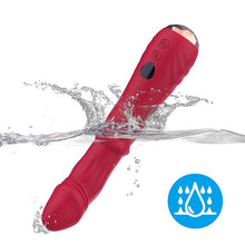 Vibrator ARMONY Point a Stimulating, cu 9 funcții de penetrare automată, 9 funcții de vibrație, funcție de încălzire, din silicon, roșu