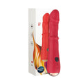 Vibrator ARMONY Point a Stimulating, cu 9 funcții de penetrare automată, 9 funcții de vibrație, funcție de încălzire, din silicon, roșu