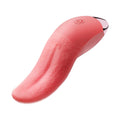 Stimulator clitoris ARMONY Tongue Vibrator & Stimulator, design în formă de limbă, 9 funcții de vibrație, din silicon moale, culoare roz, 12.5 cm