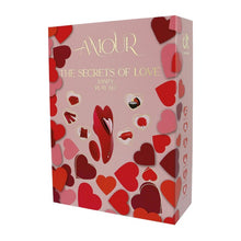 Kit DREAMTOYS Amour The Secrets Of Love, set 7 produse, cu vibrator cu telecomandă, mască, lumânare de masaj și petale de trandafir