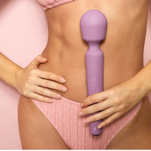 Aparat de masaj interactiv SVAKOM Emma Neo 2, vibrator wand cu funcție de încălzire, control prin aplicație, mov