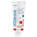Lubrifiant cu aromă Aquaglide Strawberry, pe bază de apă, cu aromă de căpșuni, 100 ml