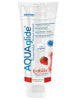 Lubrifiant cu aromă Aquaglide Strawberry, pe bază de apă, cu aromă de căpșuni, 100 ml