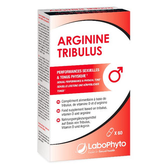 Capsule ARGININE TRIBULUS, Labophyto, pentru erectie, libidou si virilitate, 60 capsule