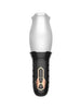 Masturbator automat B-SERIES Cyclone Blowjob Simulator, cu 5 funcții de rotație 360°, 10 funcții de vibrație, alb cu negru